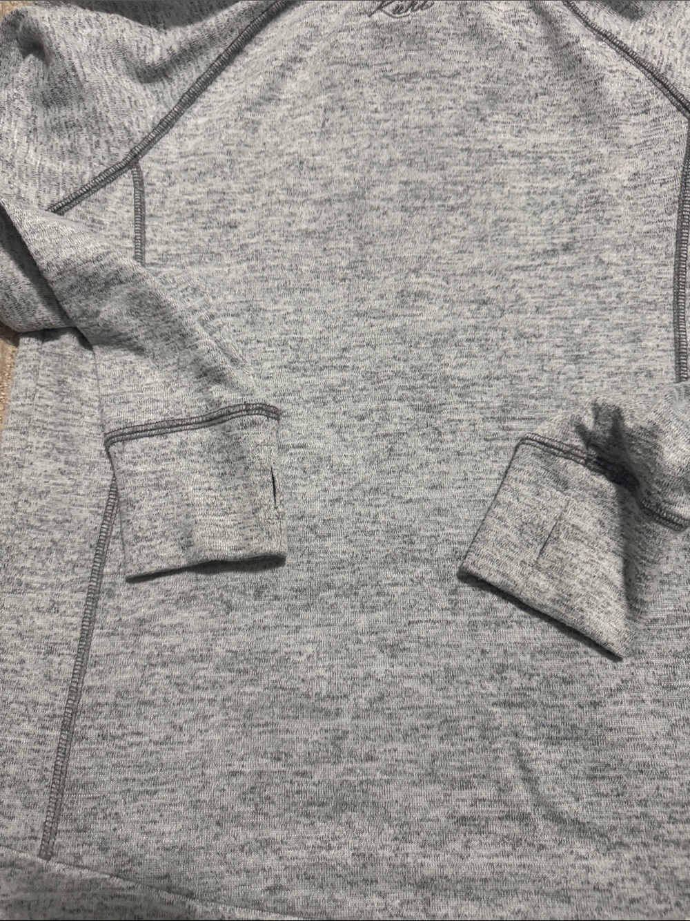 Kuhl Women's M Lea Pullover Gray Cowl Neck Drawstring Kangaroo Pocket Outdoor - Picture 10 of 10